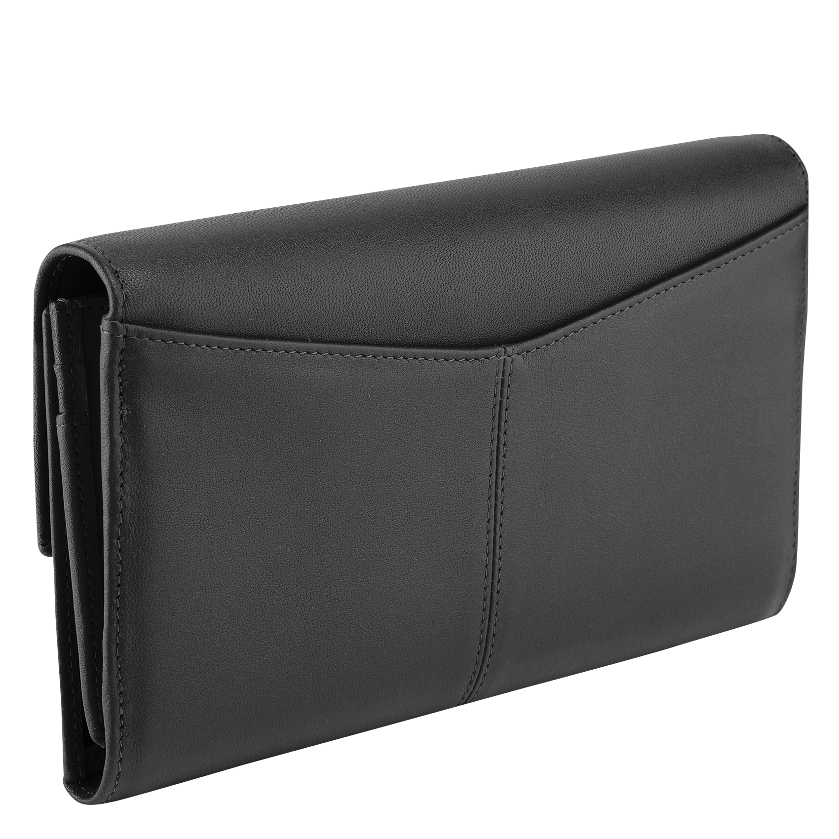 CHARLOTTE - Pochette fantaisie en cuir| Noir