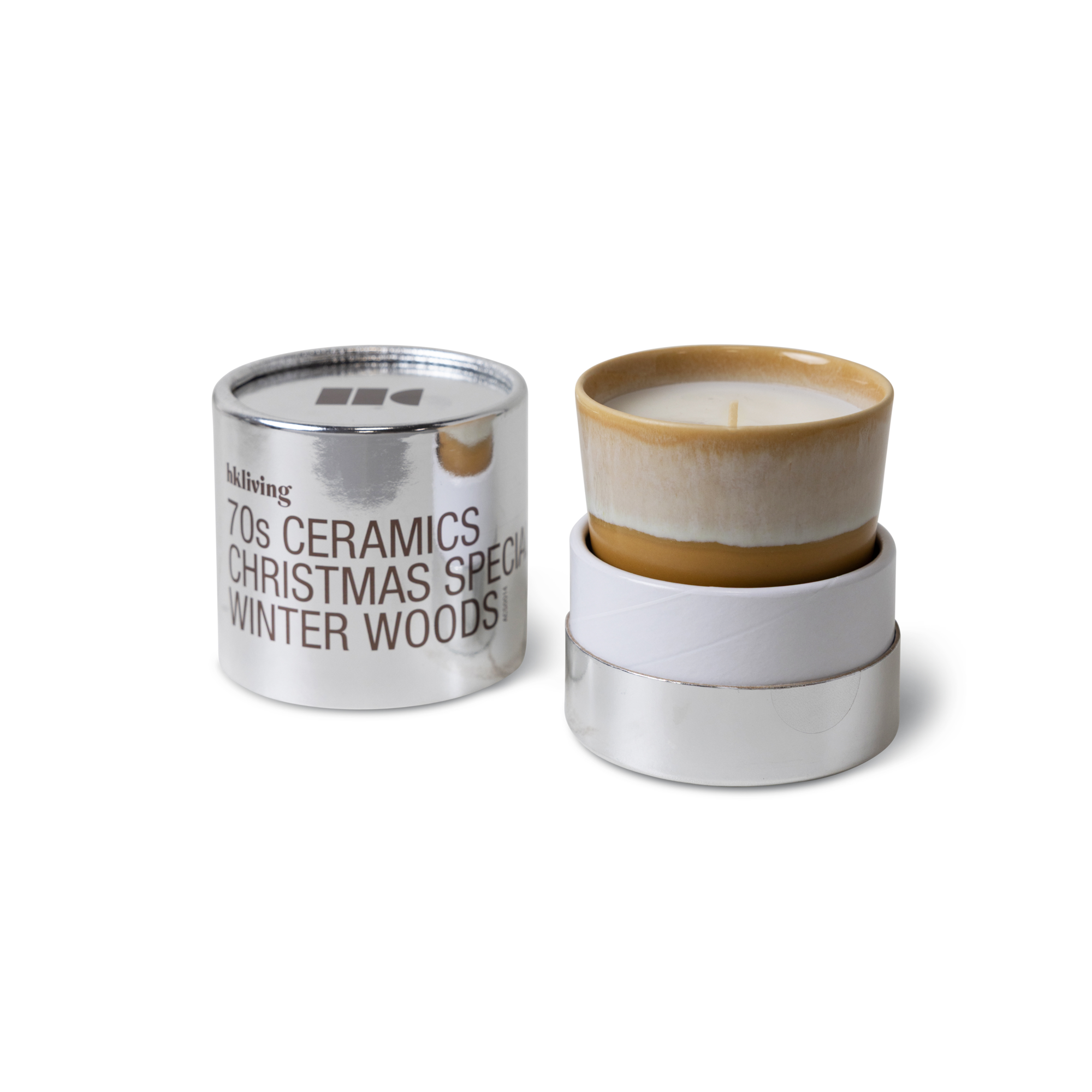 70's Ceramics geurkaars kerstspecial winter woods