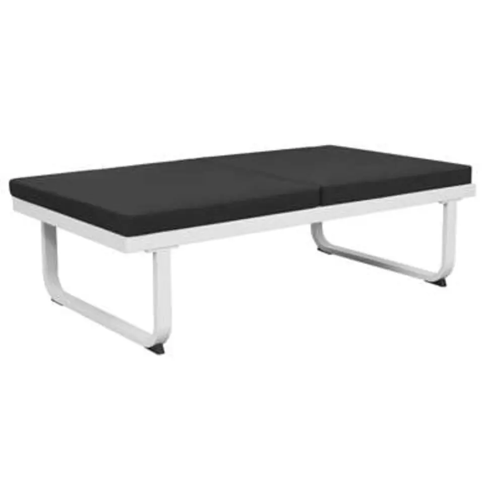 vidaXL - Loungeset - Zwart - Aluminium