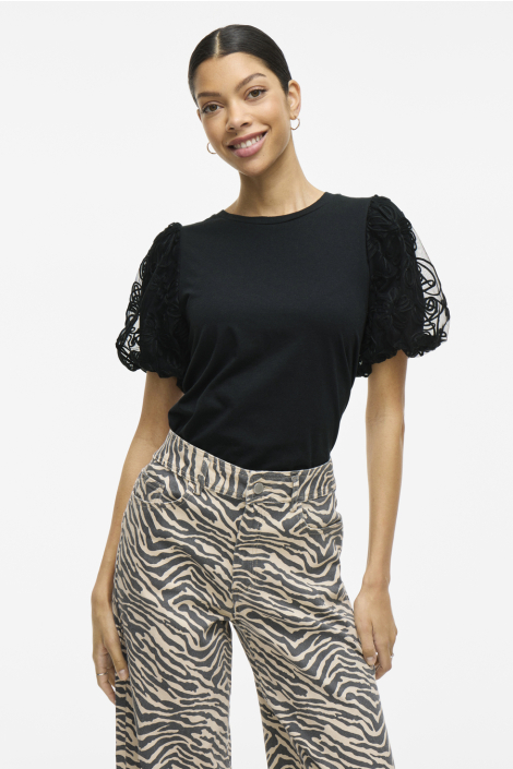 Vila zwarte dames t-shirt