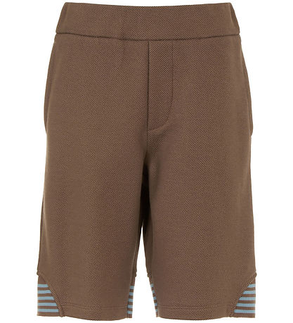 Emporio Armani Shorts - Piqué - Chocolate Chip