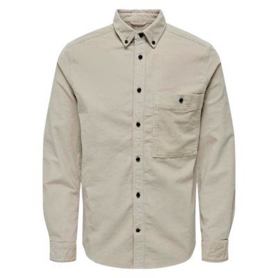 Chemise à manches longues homme Onsnewterry Reg Cord ONLY AND SONS