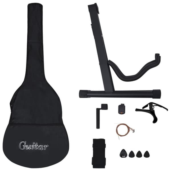 vidaXL Klassisk gitar nybegynnersett 12 deler 4/4 39