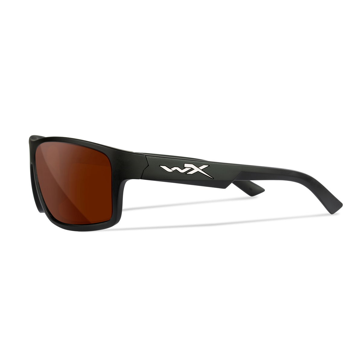 Wiley X Peak Solbrille, Captivate Polaroid Glas, Mat Sort Stel, Unisex - Spejder Sport