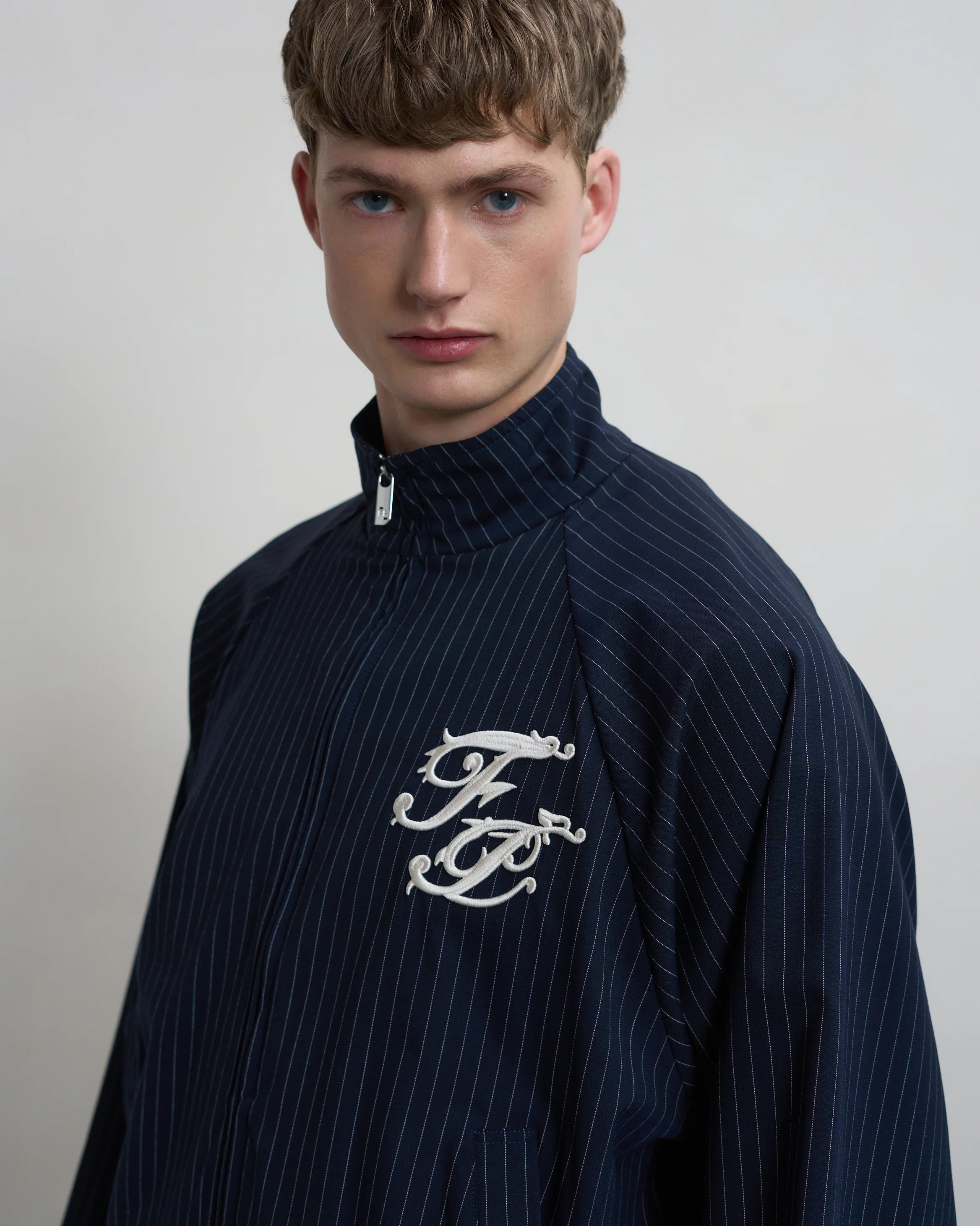 Track Jacket Pinstripe Blue