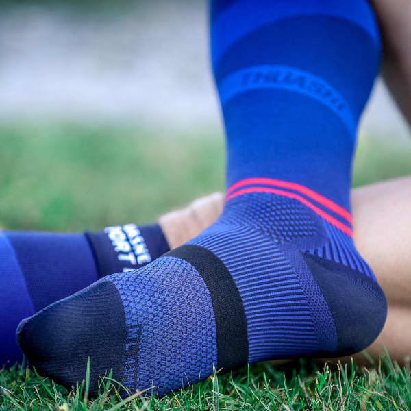 Chaussette compression THUASNE CHAUSSETTES UP ACTIV RUNTRAIL S BLEU NOIR