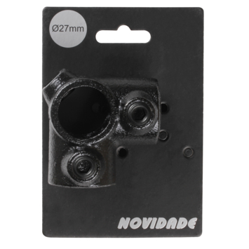 Novidade steigerbuis koppelstuk hoekstuk zwart ø 27 mm