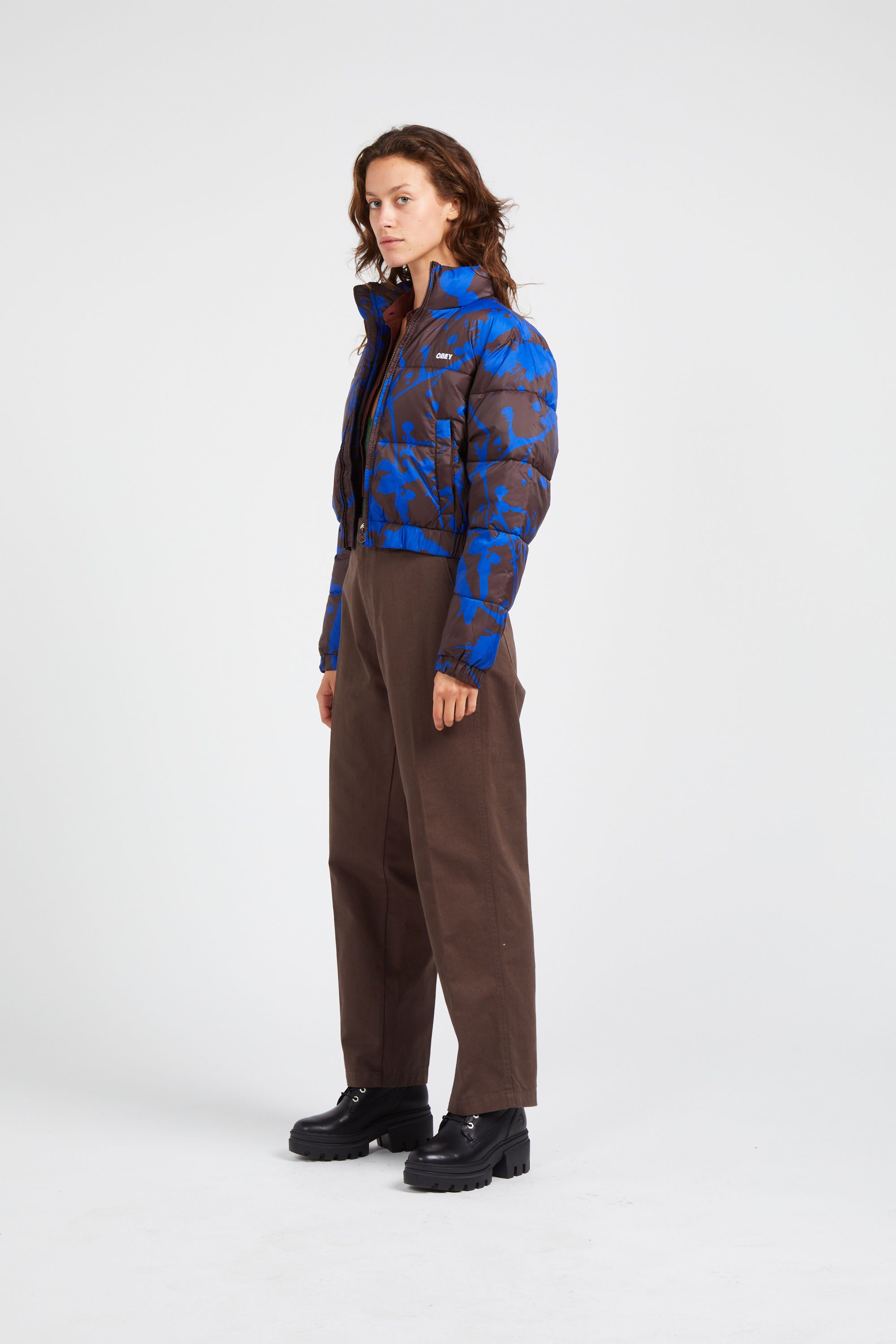 OBEY Doudoune ELIXIR PUFFER JVA JAVA BR Marron