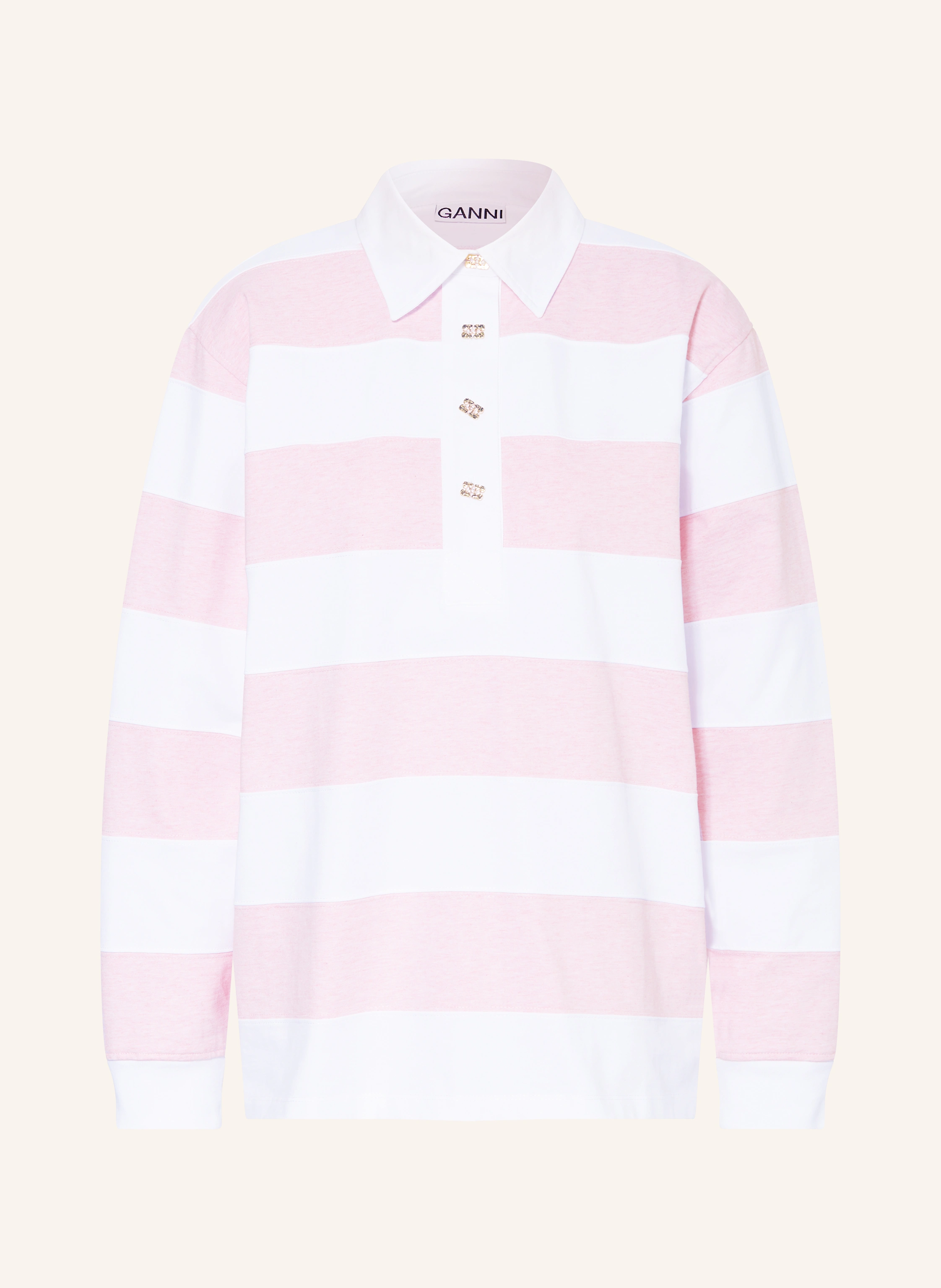 GANNI Jersey-Poloshirt