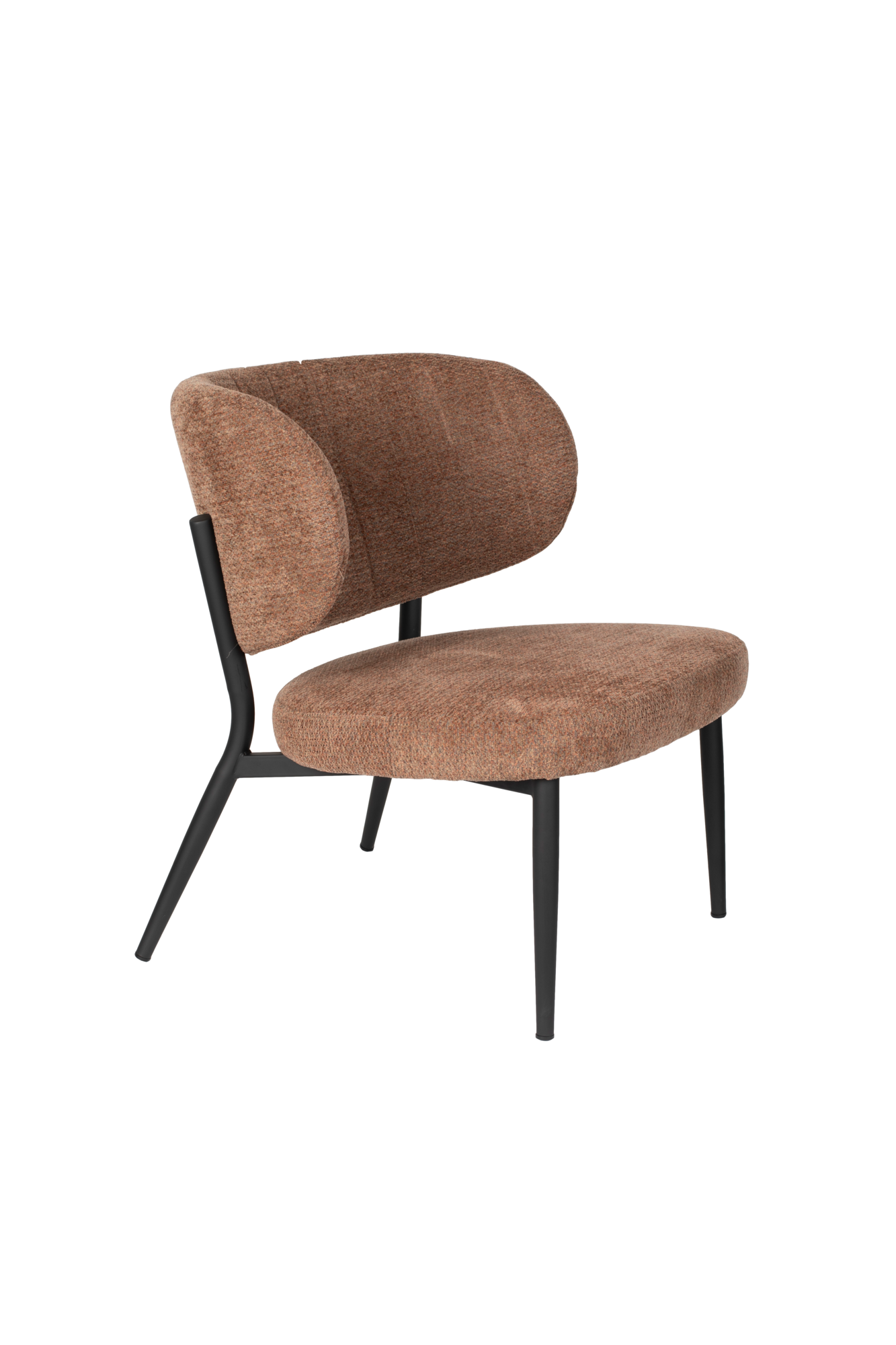 Fauteuil Sanne oranje grijs