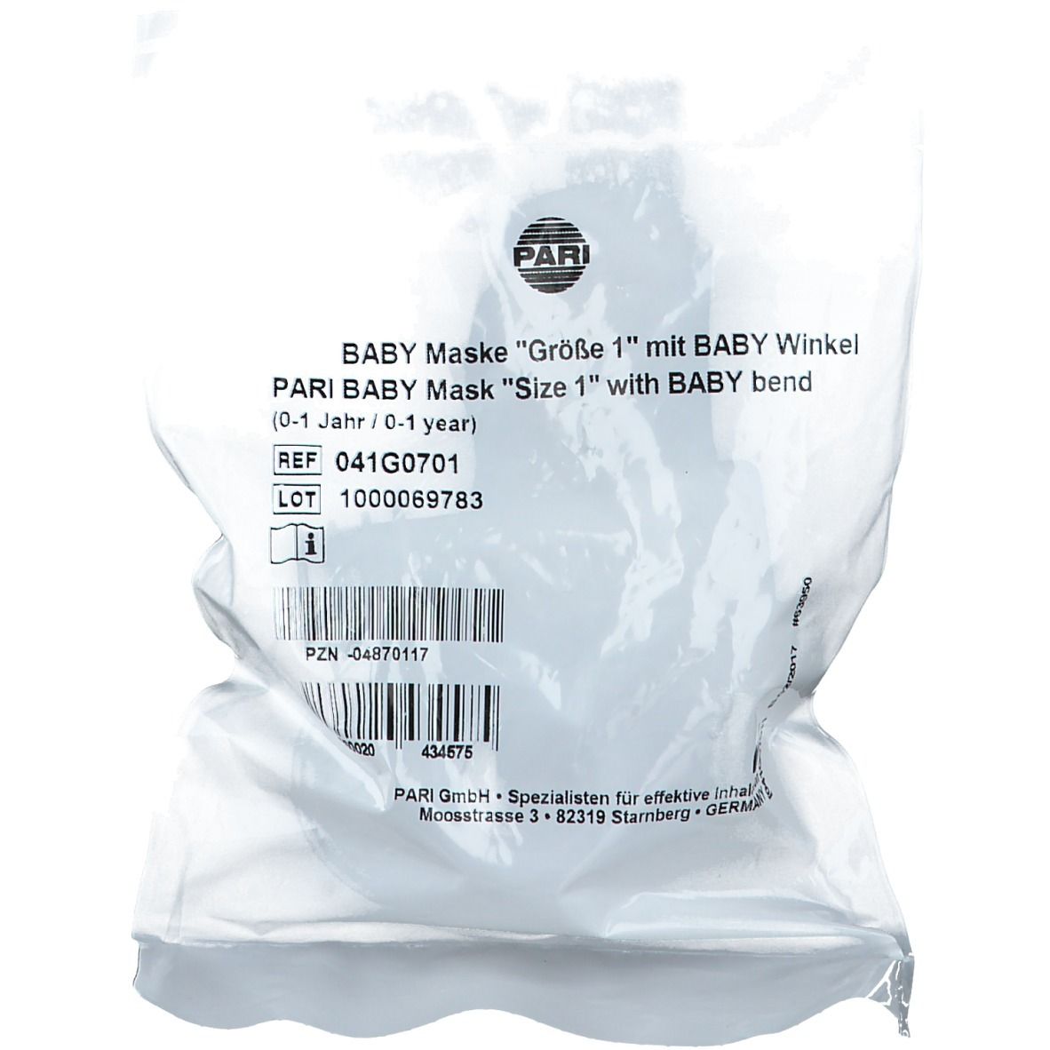 PARI Baby Maske Größe 1