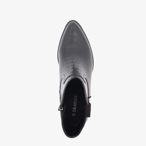 Blue Box dames western laarsjes zwart croco