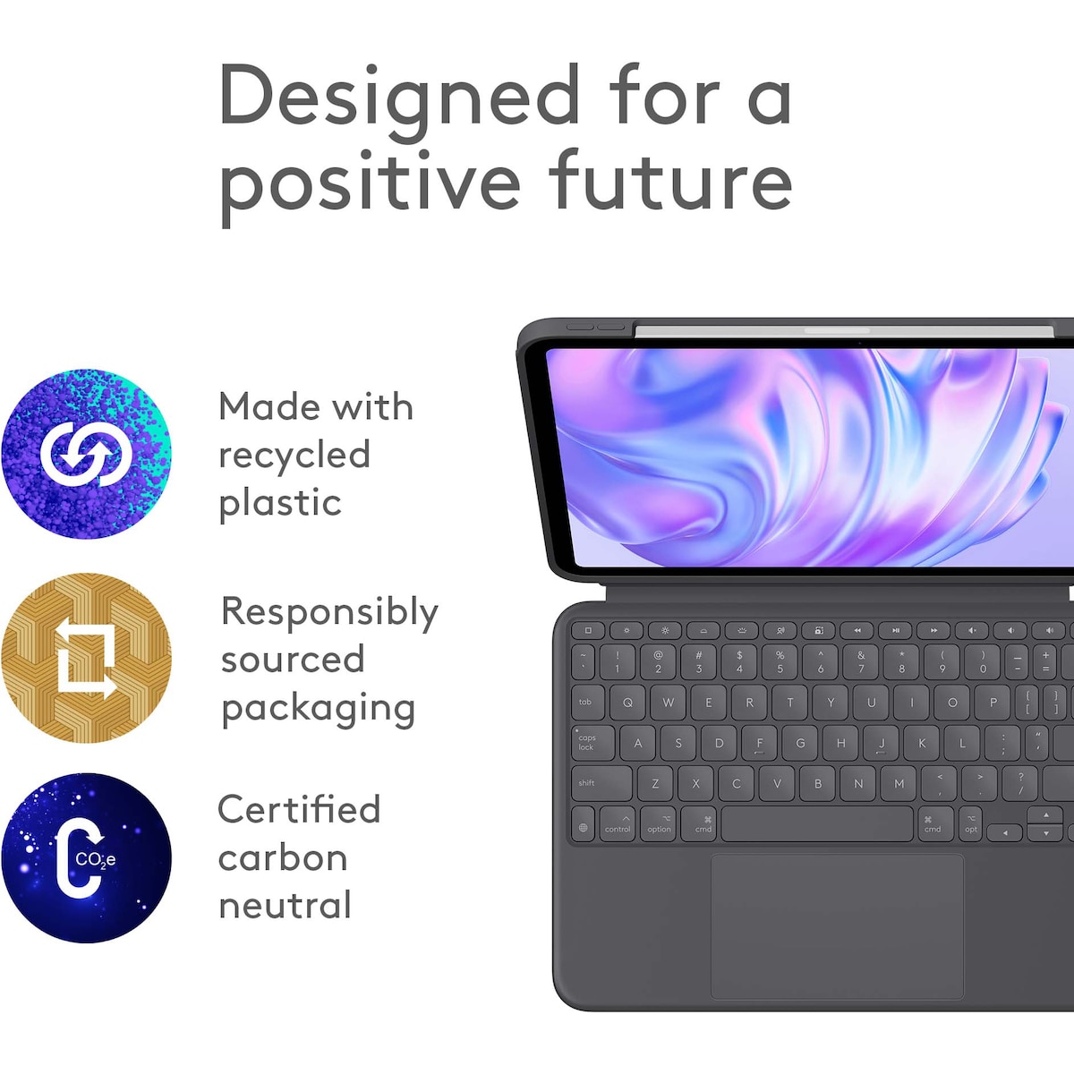 Logitech Combo Touch tastaturdeksel for iPad Pro 11 (M4) (grafitt)