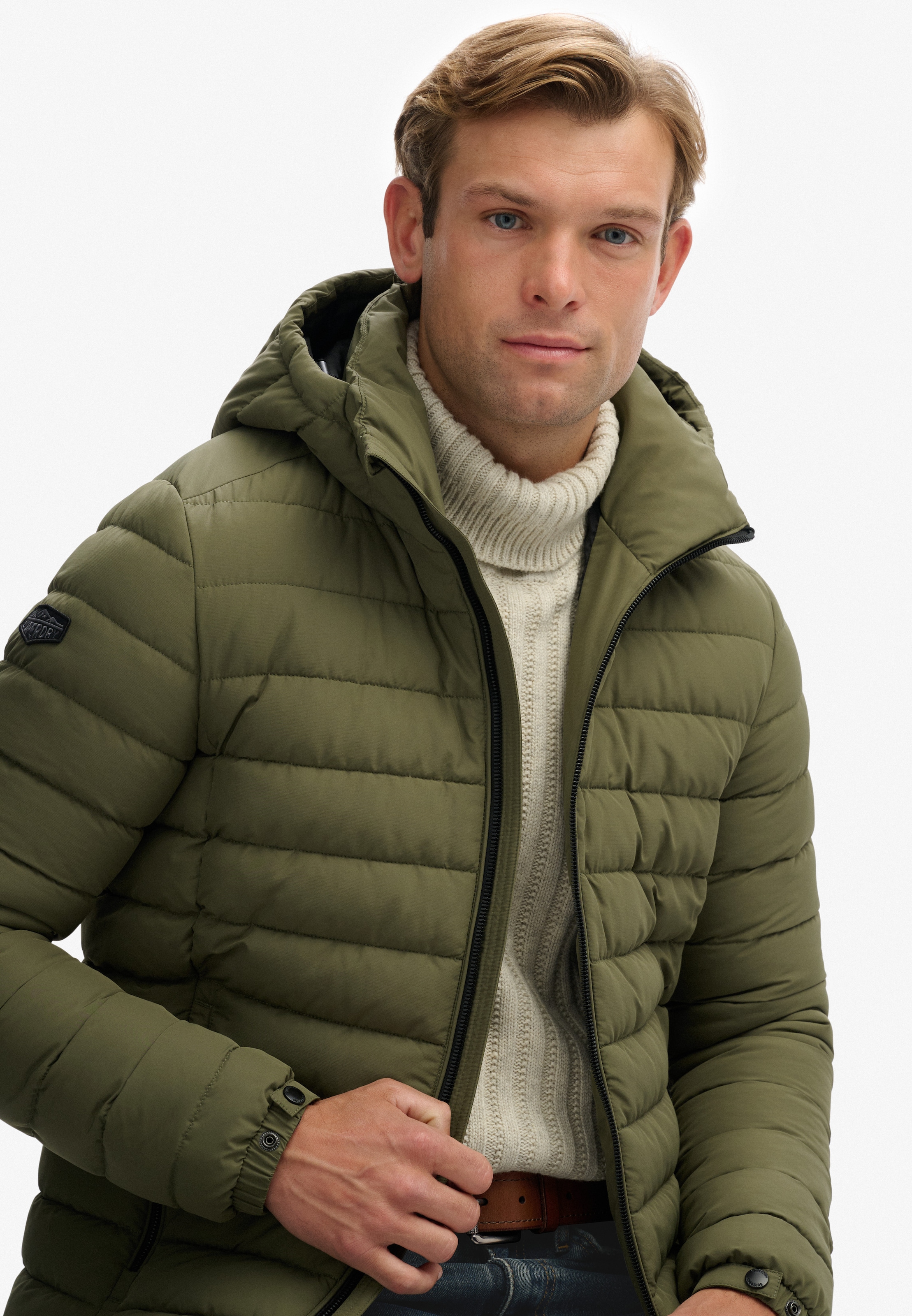 Superdry Steppjacke »HOODED FUJI PADDED JACKET« mit Kapuze