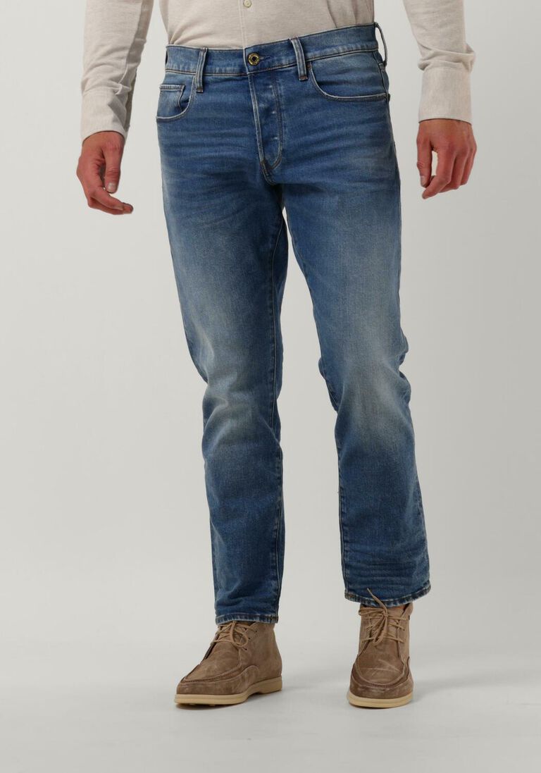 G-STAR RAW blauwe g-star raw straight leg jeans 3301 regular tapered