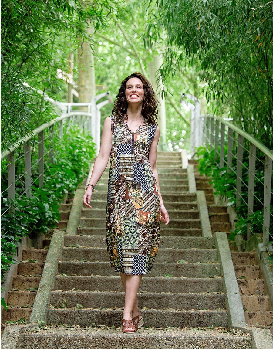 Robe imprimé éthnique