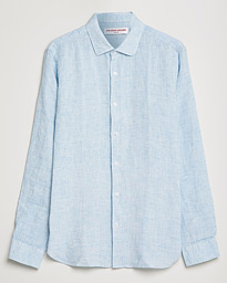 Orlebar Brown Giles Linen CLS Shirt Pale Blue/White