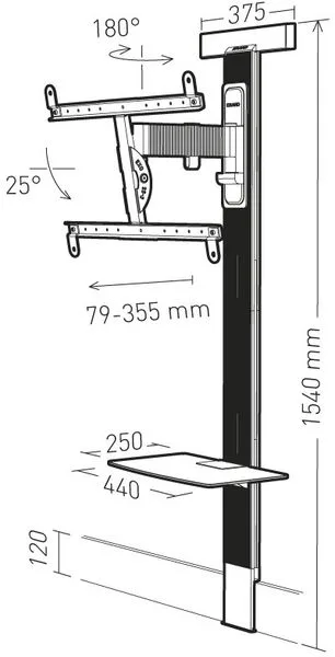 Erard ExoStand 600 Supports TV