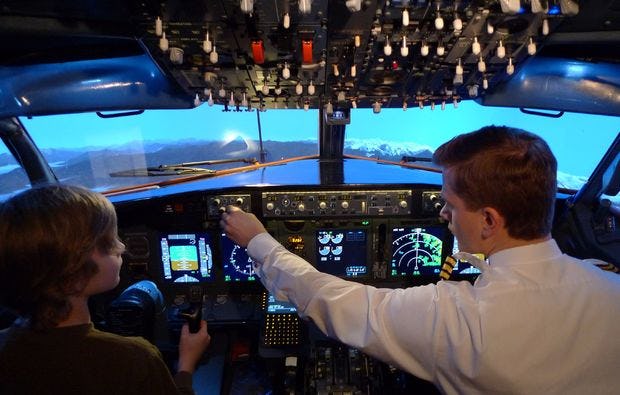 Flugsimulator  Boeing 737 fliegen in Berlin