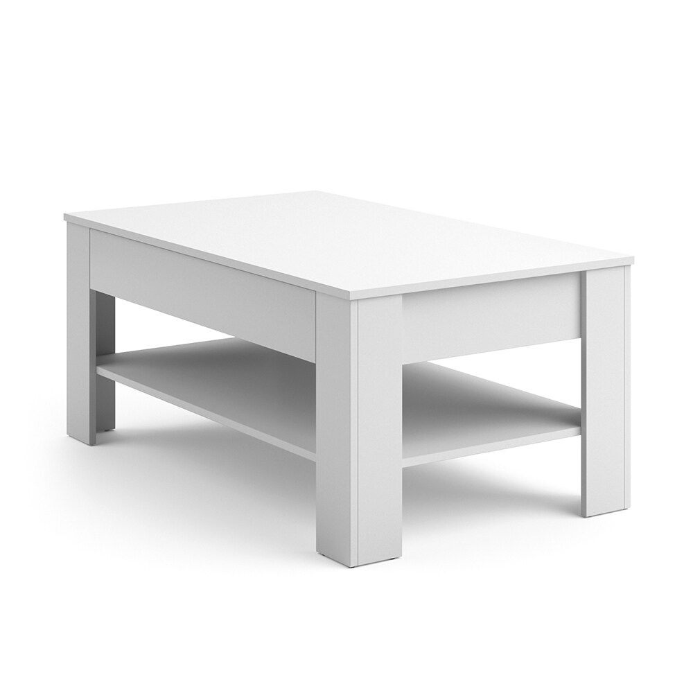 Vicco Couchtisch mit Schublade Beistelltisch Kaffeetisch 110 x 65 cm Weiß