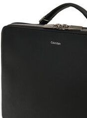 Calvin Klein - Laptoptas - Zwart - PU Leer - Afneembare Riem - Rits Sluiting