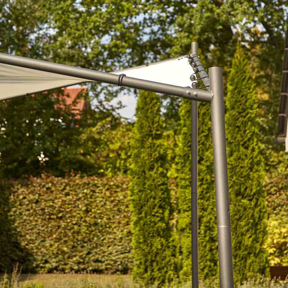 Pavillon BERLINO - hellgrau-grau - 3x3 Meter