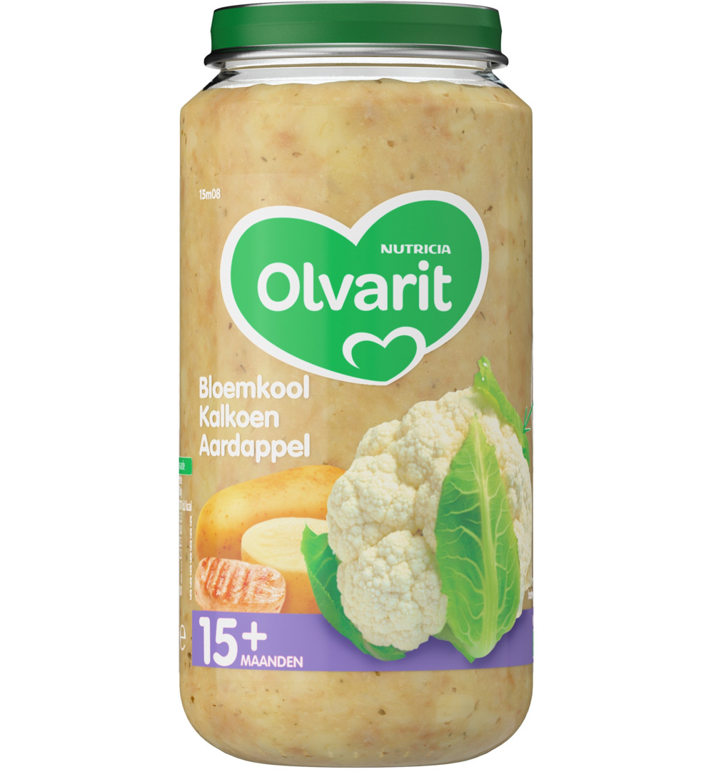 Olvarit Bloemkool kalkoen aardappels 15M08 (250 gr)