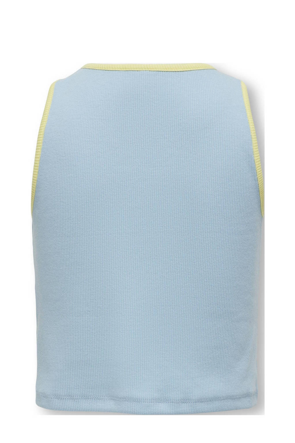 ONLY top KOGGRY lichtgeel/lichtblauw/wit