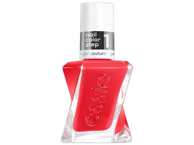 essie Nagellack Gel Couture 470 sizzling hot Nagellack mit Gel-Finish ohne UV-Lampe ganz einfach von Zuhause in Salon-Gel-Qualität versiegeln