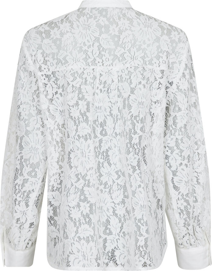 Neo Noir Mae Lace Shirt White