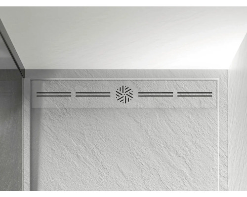 Jungborn VENTI douchebak 100 x 80 x 3 cm wit mat