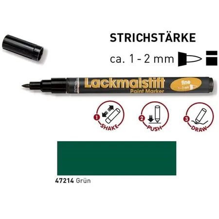 KREUL Lackmalstift fine Grün 1-2 mm