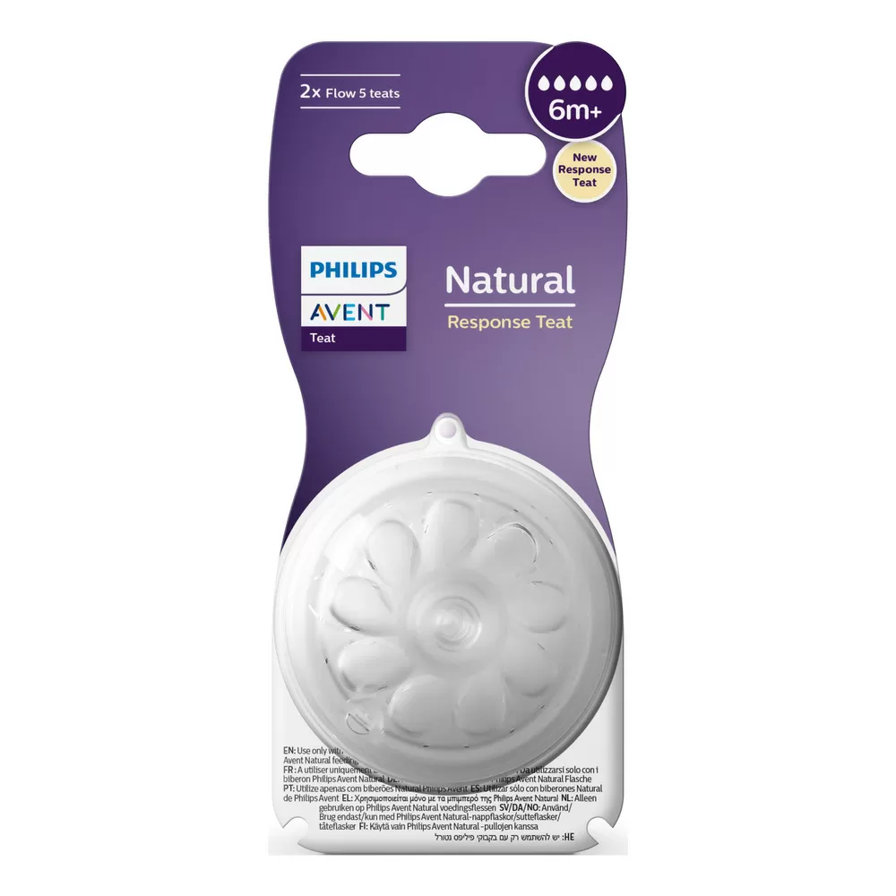 Philips Avent Natural Response Flaskesut Flow 5 - 2 stk.
