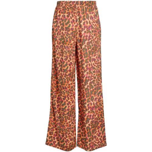 Vila - VILUNI LEO HW PANTS Naranja