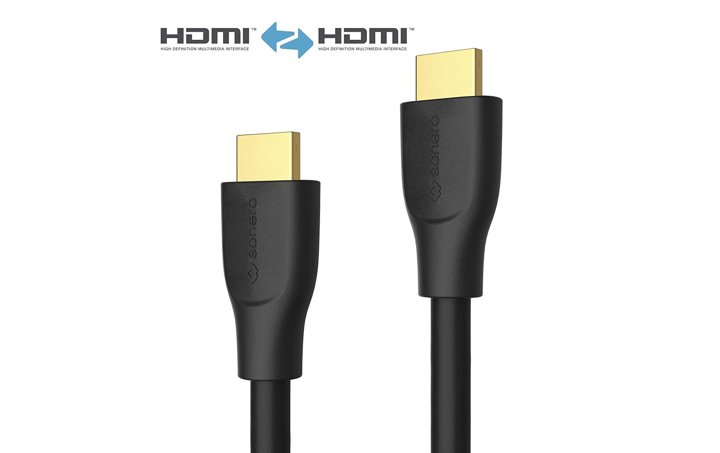 Kabel HDMI - HDMI, 0.5 mHDMI-Kabel mit Ethernet