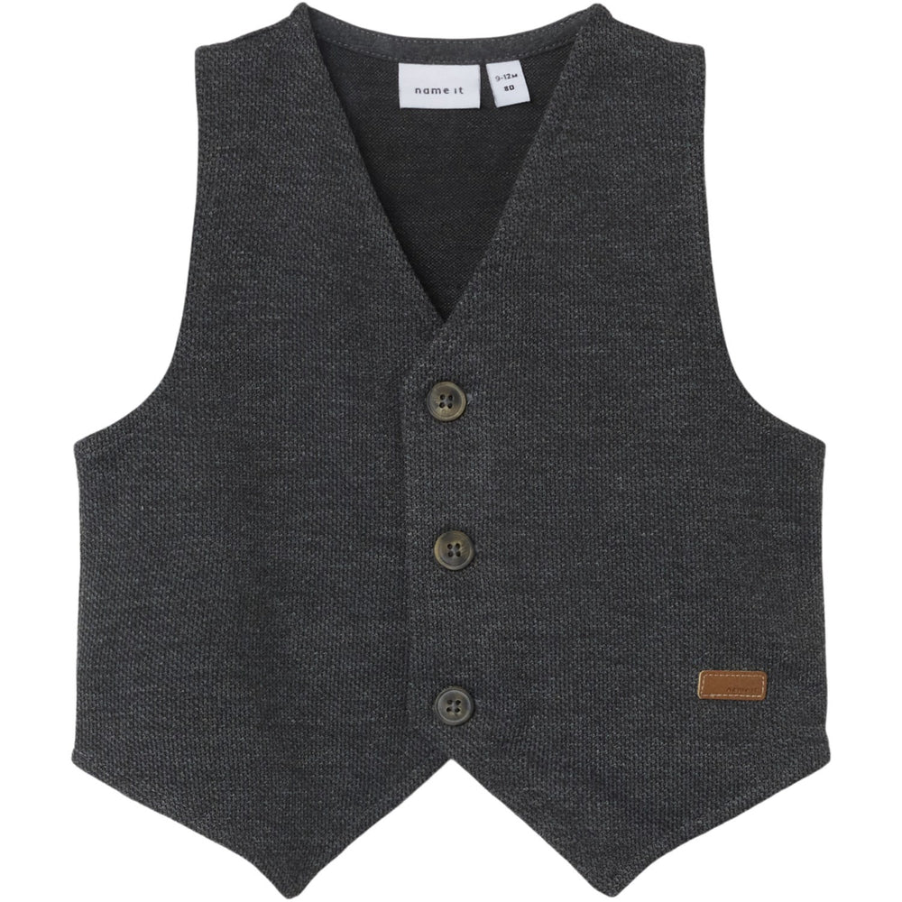 Køb Name It Dark Grey Melange Robino Roxo Vest