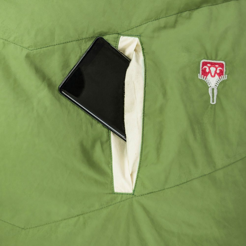 Grüezi Bag Biopod DownWool Nature Comfort Schlafsack basil green
