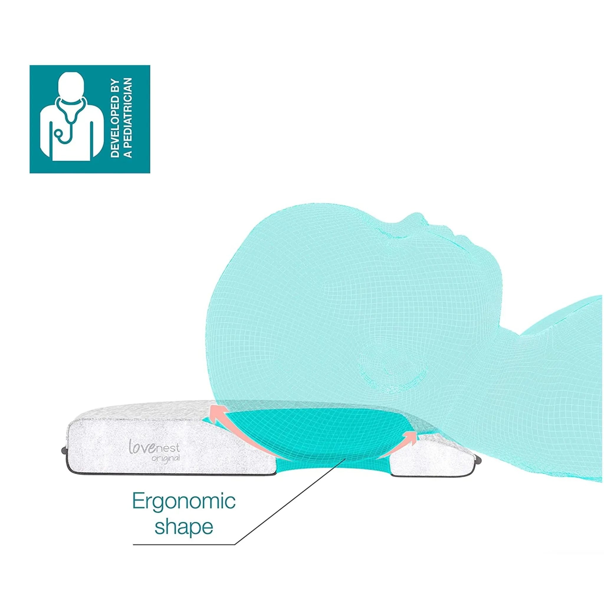 Babymoov Coussin de Support Ergonomique Lovenest - Gris
