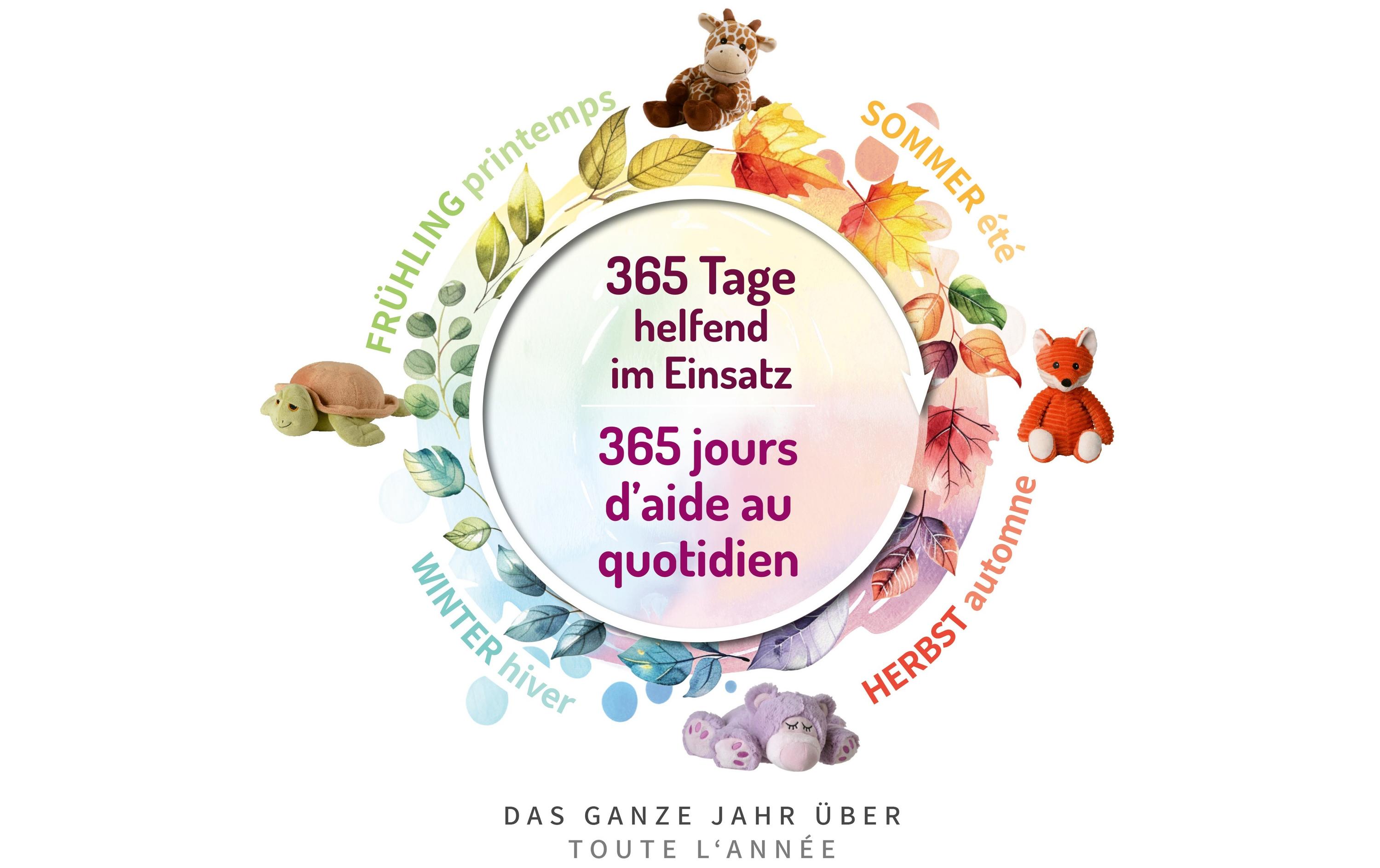 Wärmekissen MINIS Bär liegend mit Lavendel-Füllung 23 cmKleines kuscheliges Plüschtier zum Aufwärmen