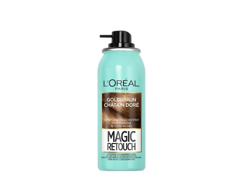 L'Oréal Paris Haaransatz-Spray Magic Retouch Goldlbraun Kaschiert den grauen Haaransatz in nur 3 Sekunden