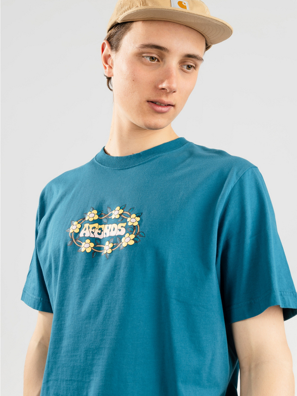 Afends Bloom T-Shirt azure