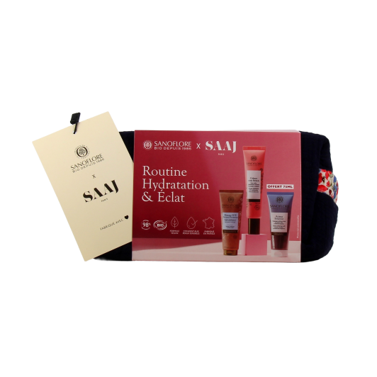 Trousse Sanoflore x SAAJ Paris Routine Hydratation et Eclat - Idée cadeau