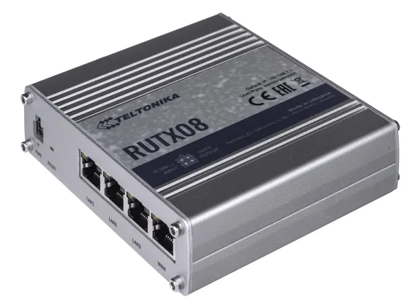 Teltonika RUTX08 - Router 4-port switch - 1GbE - DIN monterbar på skinne