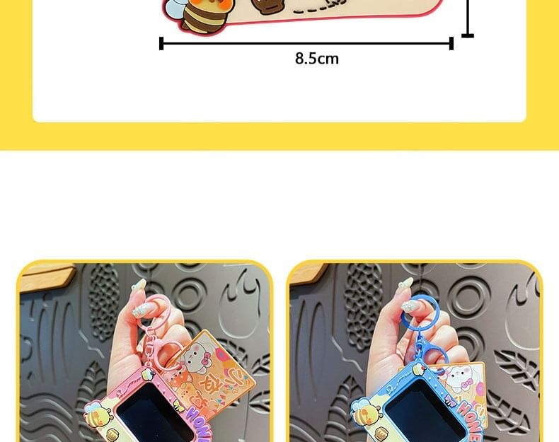 het gebeurt - Mini Cartoon Tekenbord Tas Charm Sleutelhanger