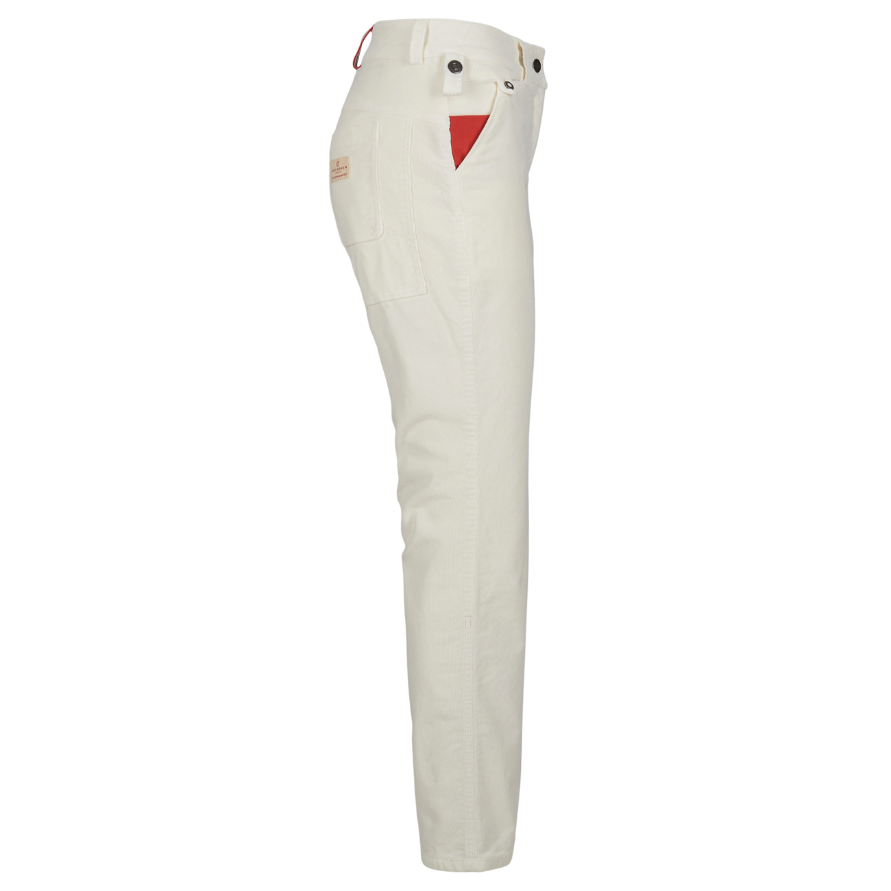 Amundsen Fjordcord Slacks 16 Wale Womens White