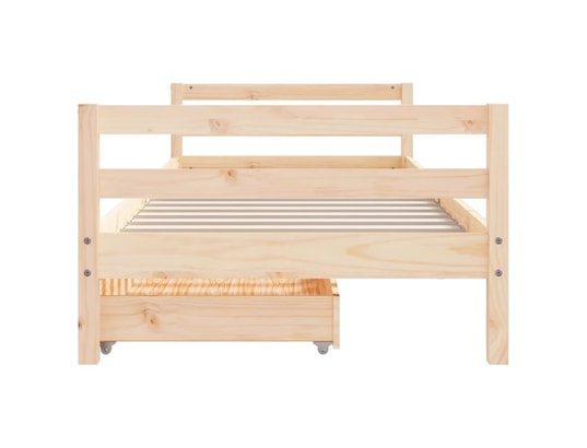 VIDAXL - Lit enfant Lit classique d'enfants et tiroir bois de massif 90x190cm
