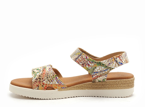 Eva frutos nu pieds plats femme 4265 multicolore