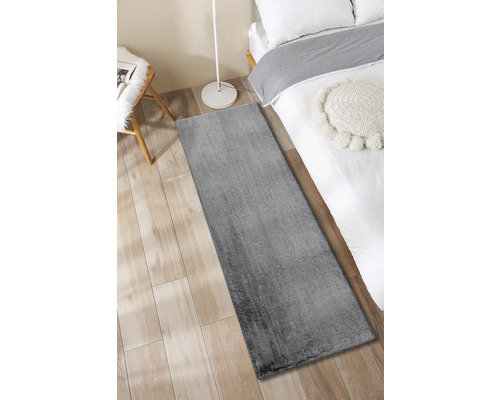 Romance grijs gemêleerd tapijt loper 50x150 cm