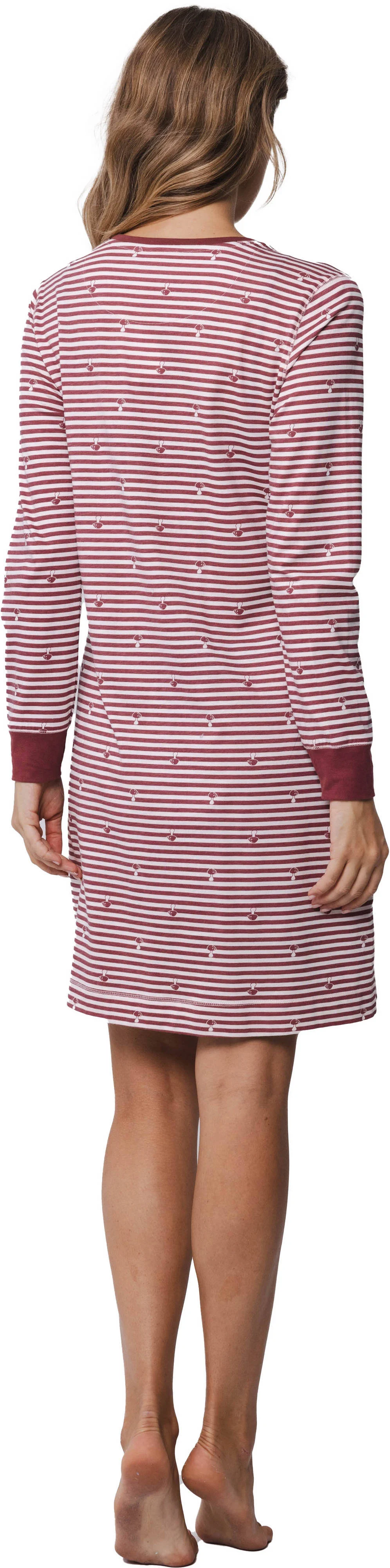 Rebelle nachthemd donkerrood