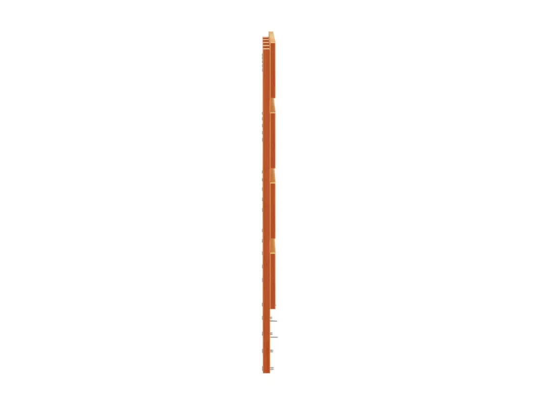 Tête de lit cire marron 150 cm bois massif de pin